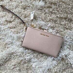 MK - Pink/Nude Wristlet Wallet